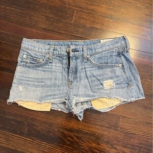 Rag & Bone Blue Denim Shorts
